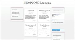 Desktop Screenshot of ejemplosde.com.mx