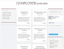 Tablet Screenshot of ejemplosde.com.mx